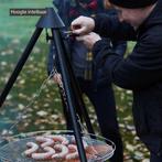 Driepoot hout BBQ - Grilloppervlak 60cm - Incl. Draagtas Bar, Verzenden, Nieuw