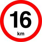 Snelheidssticker Nederland 240 mm - 16 km, Verzenden
