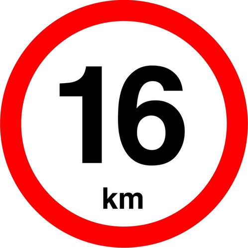Snelheidssticker Nederland 240 mm - 16 km, Zakelijke goederen, Kantoor en Winkelinrichting | Magazijn, Stelling en Opslag, Verzenden