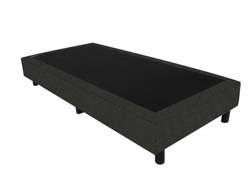 Boxspring 70x210 Linnenlook Zwart, Huis en Inrichting, Slaapkamer | Boxsprings, Zwart, Nieuw, Verzenden
