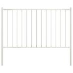 vidaXL Schuttingpaneel met palen gepoedercoat staal 1,7x1 m, Tuin en Terras, Verzenden, Nieuw, IJzer, Minder dan 1 meter