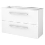 Badmeubelset BWS Salt 100x39cm Met Grepen 2 Lades Met, Doe-het-zelf en Verbouw, Ophalen of Verzenden, Nieuw, Chroom, Bad