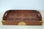 3 perfecte stevige teak houten zeilbot schotels (3) - Teak, Antiek en Kunst