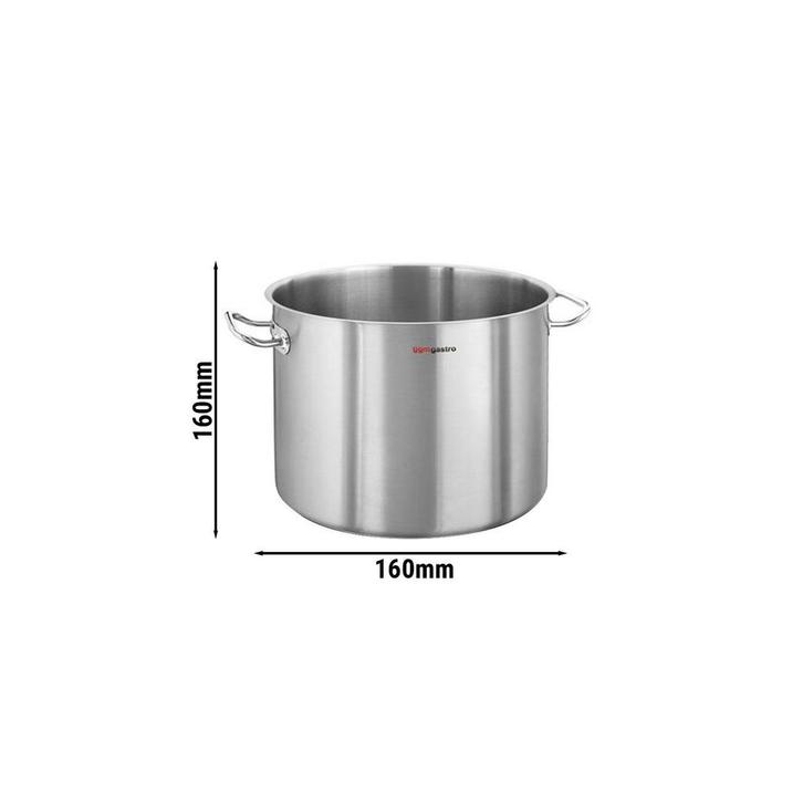 GGM Gastro | Soeppan - Ø 240mm - Hoogte: 195mm - RVS |, Huis en Inrichting, Keuken | Potten en Pannen, Verzenden