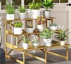 Houten Plantenrek 3 Niveaus - Bloemenstandaard Tuin Balkon, Verzenden, Nieuw