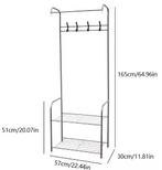 Vrijstaande metalen kapstok met schoenenrek, Kleding | Dames, Kledingrekken, Verzenden, Nieuw
