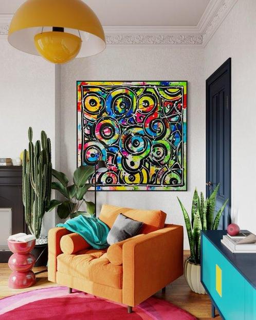Mikko (1982) - Random Shapes Abstract Series Vol. 05 - XL, Antiek en Kunst, Kunst | Schilderijen | Modern
