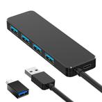 Strex USB 3.0 Hub - USB Splitter - 4 Poorten - 5Gbps - 35CM, Verzenden, Nieuw, Strex