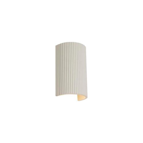 Scandinavische wandlamp beige halfrond 2-lichts - Plaster, Huis en Inrichting, Lampen | Wandlampen, Nieuw