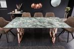 Eettafel Atlantis turquoise 200cm Marmer Look - 41748