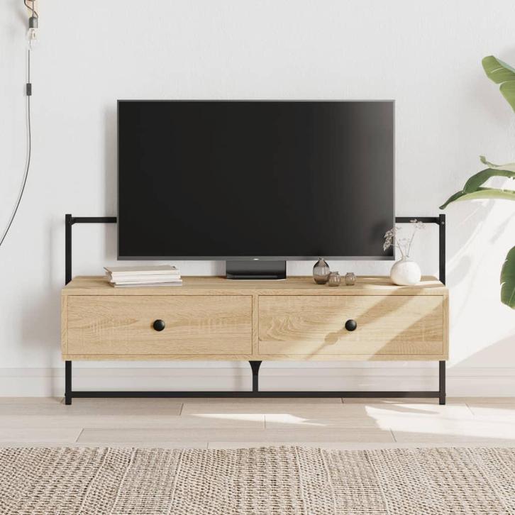 vidaXL Tv-meubel wandgemonteerd 100,5x30x51 cm hout sonoma, Huis en Inrichting, Kasten | Televisiemeubels, 25 tot 50 cm, Nieuw