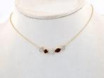 Ketting met hanger - 14 karaat Geel goud - 1.16ct. tw.
