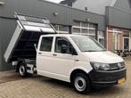 Volkswagen Transporter 2.0 TDI L2H1 DC, Auto's, Gebruikt, Euro 6, Overige carrosserieën, Wit