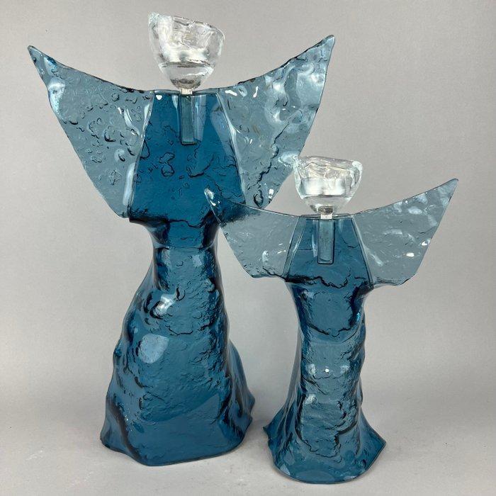 Andrzej Rafalski - NO RESERVE!! - 2 glass Angels -, Antiek en Kunst, Kunst | Designobjecten