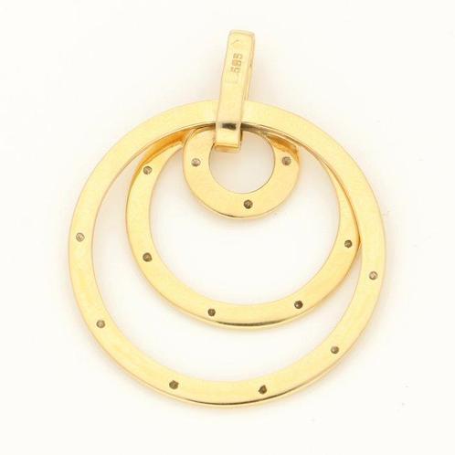 Hanger - 14 karaat Geel goud Diamant (Natuurlijk), Sieraden, Tassen en Uiterlijk, Antieke sieraden