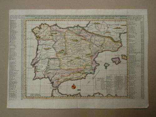 Europa - Spanje / Portugal; H.A. Chatelain - Nouvelle carte, Boeken, Atlassen en Landkaarten