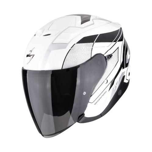 Scorpion EXO-Z1 Vue Zwart Wit Zilver Jethelm, Motoren, Kleding | Motorhelmen, Jethelm, Heren, XXL, Nieuw met kaartje, Overige merken