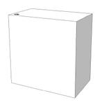Strakke high glossy toonbank met legvakken en lade C-PKL-002
