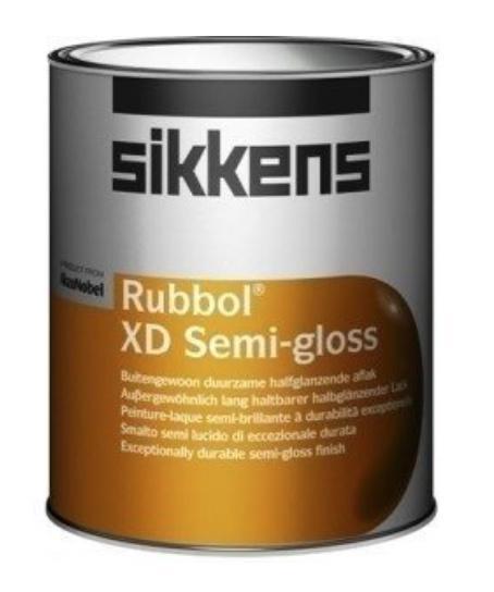 Sikken s Rubbol XD Semi Gloss - 1 Liter - alleen lichte k..., Doe-het-zelf en Verbouw, Verf, Beits en Lak, Lak, Overige kleuren