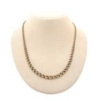 8 Krt. Rosé Prince of Wales schakel collier | 45 cm, Ophalen of Verzenden, Goud