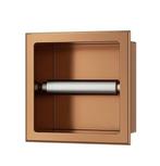 Inbouw toiletrolhouder zonder klep 14,7 x 17,3 x 8,6 cm,, Ophalen of Verzenden, Nieuw, Koper, Toilet