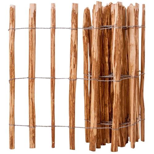 vidaXL Hek 90x500 cm hazelaarhout, Tuin en Terras, Schuttingen, Nieuw, Hout, Minder dan 1 meter, Verzenden