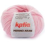 Katia Merino Aran - 67 lichtroze - Merinogaren, Hobby en Vrije tijd, Breien en Haken, Ophalen of Verzenden, Nieuw