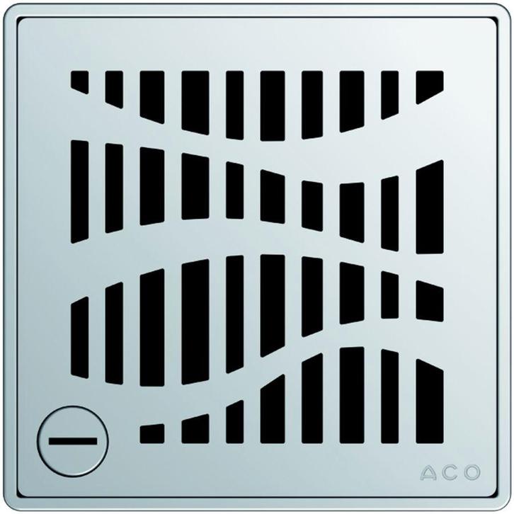 ACO Showerdrain Easyflow designrooster vierkant Forest vergr, Doe-het-zelf en Verbouw, Buizen en Afvoer, Ophalen of Verzenden