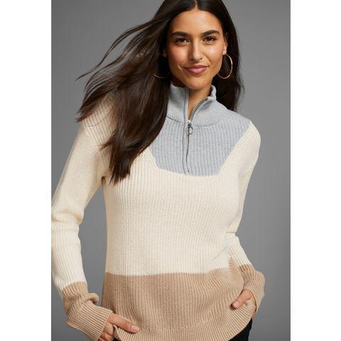 Laura Scott Schipperstrui met contrastkleurige inzetten, Kleding | Dames, Truien en Vesten, Nieuw, Verzenden
