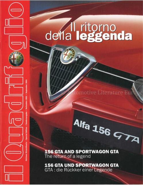 2001 ALFA ROMEO IL QUADRIFOGLIO MAGAZINE, SPECIALE UITGAVE, Boeken, Auto's | Folders en Tijdschriften, Alfa Romeo