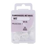 Deltafix Plankdragers met nagels - wit - 24 stuks - eenvo..., Ophalen of Verzenden, Nieuw