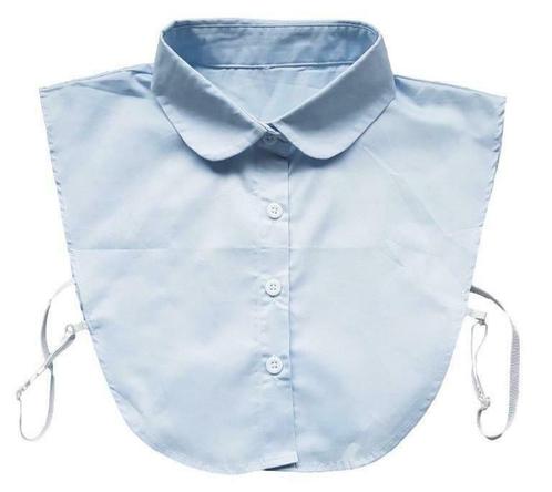 NIEUW Losse blouse kraagjes voor onder je trui - licht blauw, Kleding | Dames, Blouses en Tunieken, Blauw, Nieuw, Maat 38/40 (M)