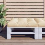 vidaXL Palletkussen 70x70x12 cm beige, Huis en Inrichting, Verzenden, Nieuw, Beige