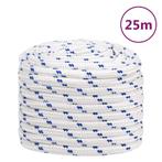 vidaXL Boot touw 20 mm 25 m polypropyleen wit, Verzenden, Nieuw