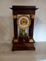 Portico klok Empirestijl Hout, Brons, Messing - 1800-1850, Antiek en Kunst, Antiek | Klokken