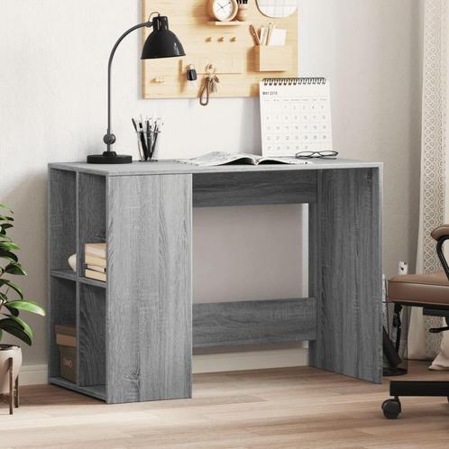 vidaXL Bureau 102x50x75 cm bewerkt hout grijs sonoma, Huis en Inrichting, Bureaus, Nieuw, Verzenden