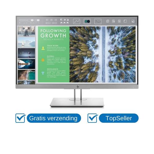 HP EliteDisplay E243 23,8-inch Full-HD, Computers en Software, Monitoren, In hoogte verstelbaar, Kantelbaar, 5 ms of meer, Gebruikt