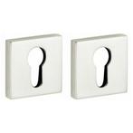 Set van twee PC-Plaatjes Bauhaus verdekt glans nikkel, Ophalen of Verzenden, Nieuw
