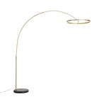 Design booglamp goud incl. LED 3-staps dimbaar - Anello, Huis en Inrichting, Lampen | Vloerlampen, Verzenden, Nieuw, Design