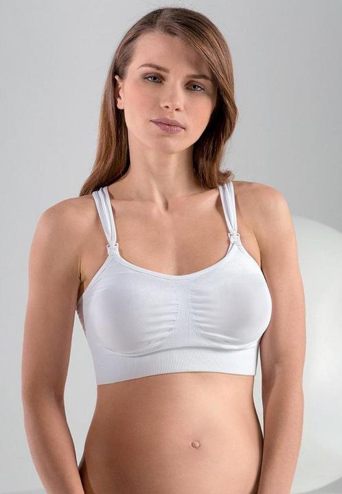 Naadloze ZWANGERSCHAP elastische beha, in WIT kleur maat, Kleding | Dames, Ondergoed en Lingerie