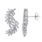 Oorbellen - 18 karaat Witgoud - 1.02ct. tw. Diamant, Nieuw