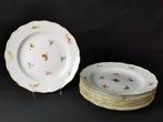Meissen - Fiori sparsi dipinto a mano - 6 piatti (D.24.5cm), Antiek en Kunst