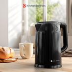 2dekans | KitchenBrothers Waterkoker - 1.7L - RVS, Kunststof, Witgoed en Apparatuur, Waterkokers, Ophalen of Verzenden, Gebruikt