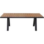 Siena Garden Tirana Eettafel 200x100cm Teak - Antraciet, Ophalen of Verzenden, Nieuw