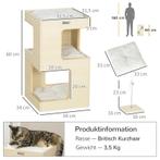 TRUUSK Cat Bin Cat Cave 2 Tier Cat Cave Inclusief Speelgoed, Verzenden, Nieuw