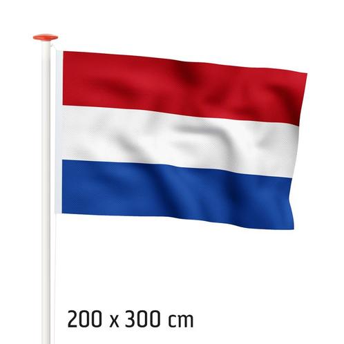 NR 105: Nederlandse vlag 200x300 cm standaard blauw, Diversen, Vlaggen en Wimpels, Nieuw