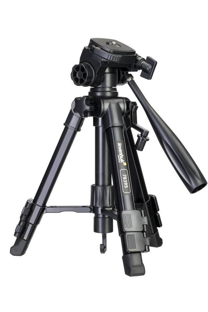 Levenhuk driebeen reisstatief 30-70cm, Audio, Tv en Foto, Fotografie | Statieven en Balhoofden, Driepoot, Nieuw, Minder dan 150 cm