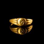 Oud-Romeins Goud Legionair Ring - Legio VI Ferrata, Antiek en Kunst