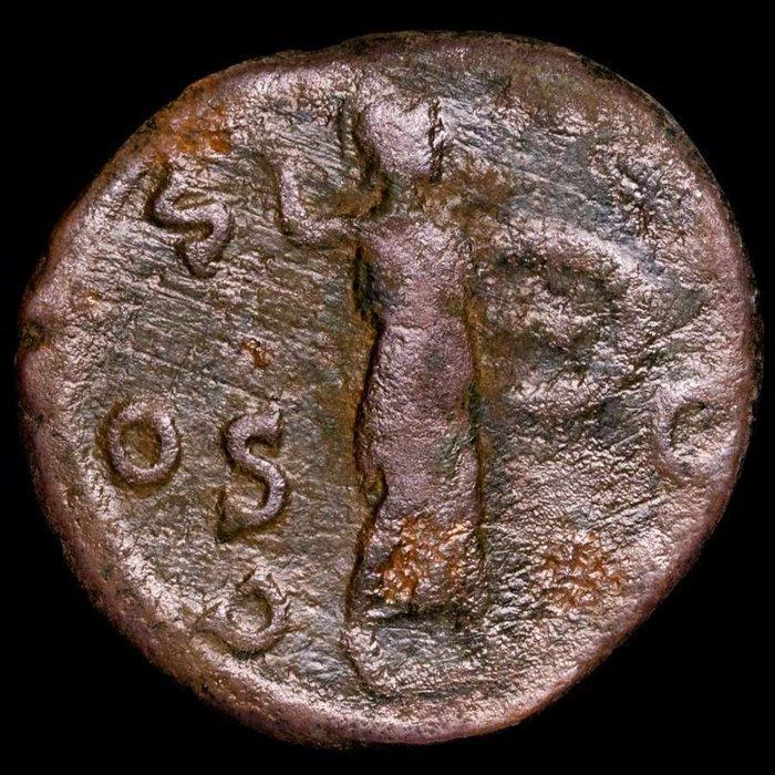 Romeinse Rijk. Hadrianus (117-138 n.Chr.). As Roma mint., Postzegels en Munten, Munten | Europa | Niet-Euromunten