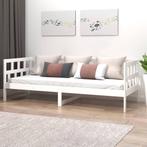 vidaXL Slaapbank massief grenenhout wit 90x190 cm, Huis en Inrichting, Slaapkamer | Bedden, 90 cm, Eenpersoons, Verzenden, Wit